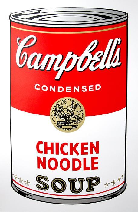 Campbell's Soup Can - Chicken Noodle Art Print by Andy Warhol ArtAndToys