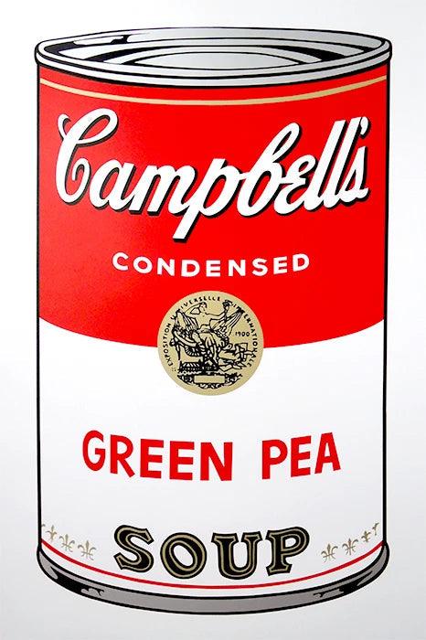 Campbell's Soup Can - Green Pea Print by Andy Warhol ArtAndToys
