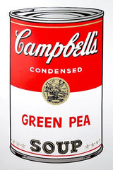 Campbell's Soup Can - Green Pea Print by Andy Warhol ArtAndToys