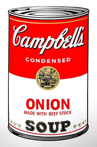 Campbell's Soup Can - Onion Print by Andy Warhol ArtAndToys