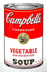 Campbell's Soup Can - Vegetable Print by Andy Warhol ArtAndToys