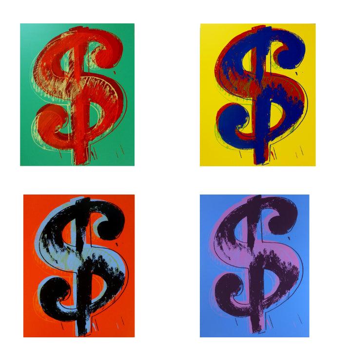 Dollars Signs Portfolio Print by Andy Warhol ArtAndToys