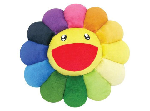 Flower Plush Rainbow/Yellow 100cm by TAKASHI MURAKAMI ArtAndToys