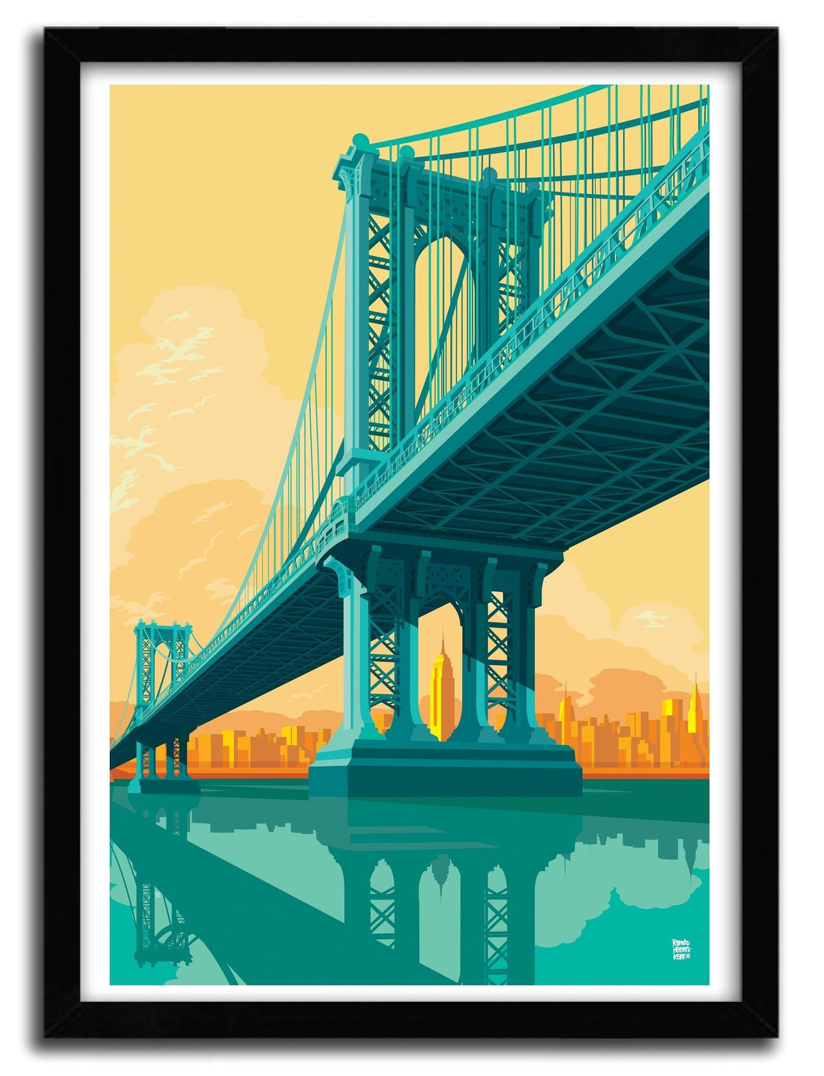 Manhattan bridge York by Remko Heemskerk ArtAndToys