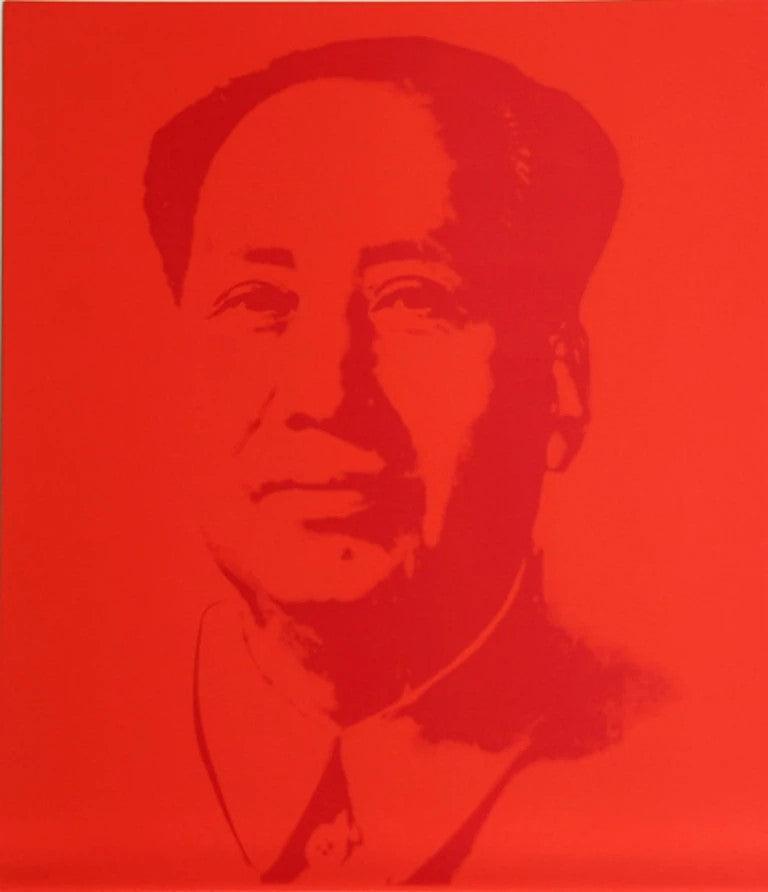 Mao Red Art Print by Andy Warhol ArtAndToys