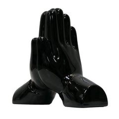 Pray Hands Black Porcelain by Matthew Lapenta ArtAndToys