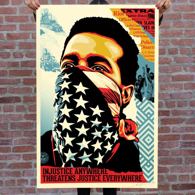 Print AMERICAN RAGE by SHEPARD FAIREY alias OBEY ArtAndToys