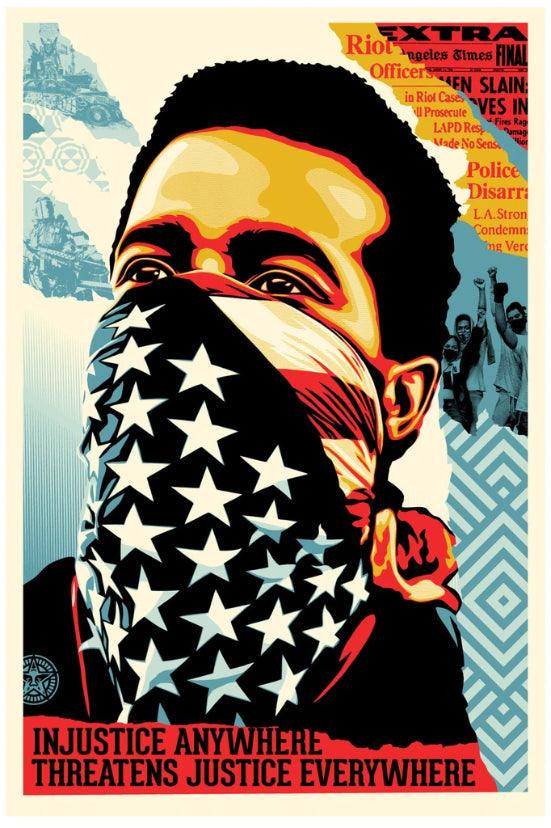 Print AMERICAN RAGE by SHEPARD FAIREY alias OBEY ArtAndToys