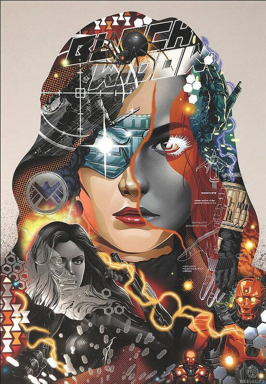 Print BLACK WIDOW by Tristan Eaton ArtAndToys