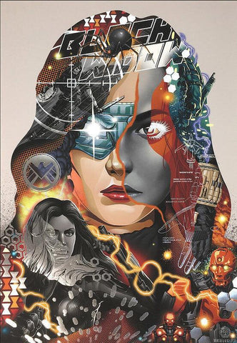 Print BLACK WIDOW by Tristan Eaton ArtAndToys