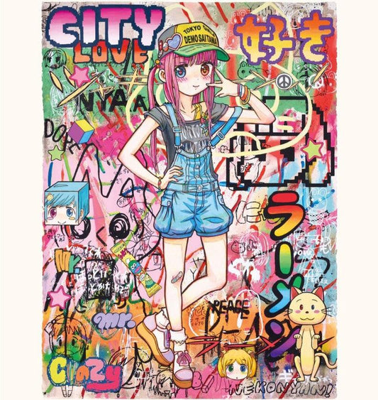 Print CITY GIRL'S NEW LIFE by MR. ArtAndToys