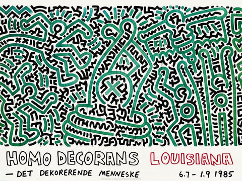 Print Homo Decorans Lousiana 1985 by  keith Haring ArtAndToys