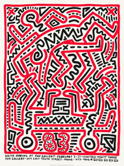 Print Keith Haring at Fun Gallery 1983  by  keith Haring ArtAndToys