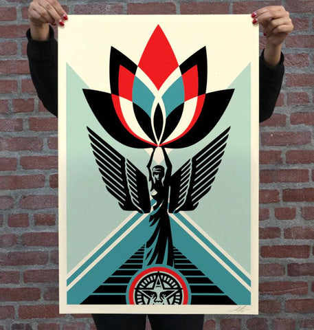 Print LOTUS ANGEL by SHEPARD FAIREY alias OBEY ArtAndToys