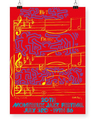 Print MONTREUX JAZZ FESTIVAL 1986 par keith Haring et Warhol ArtAndToys