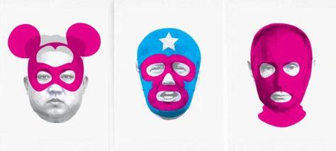 Print Masks of Fear tryptique by Heath Kane ArtAndToys
