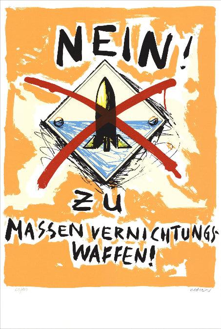 Print Nein ! Stop au nucléaire  by Peter Klasen ArtAndToys