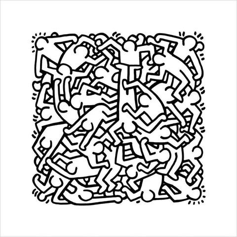 Print Party of Life Invitation by  keith Haring ArtAndToys