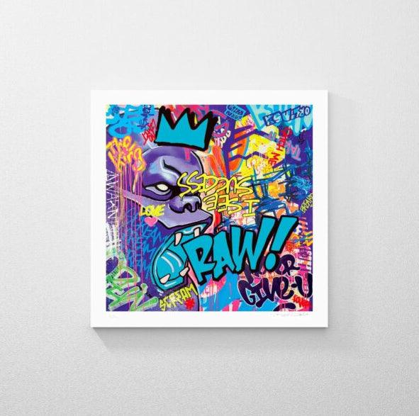 Print RAW ! Blue by Richard Orlinski ArtAndToys