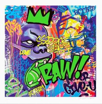 Print RAW ! Green by Richard Orlinski ArtAndToys