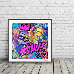 Print RAW ! Purple by Richard Orlinski ArtAndToys