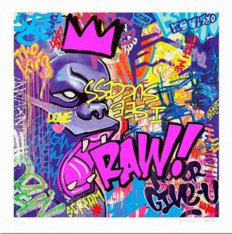 Print RAW ! Purple by Richard Orlinski ArtAndToys