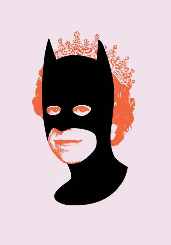 Print Rich Enough To Be Batman Orange and Pink by Heath Kane ArtAndToys