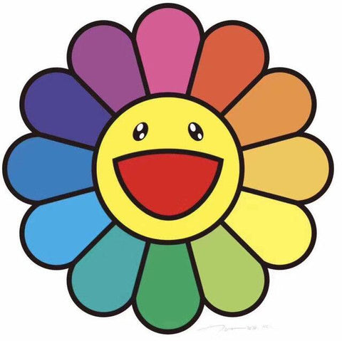 Print SMILE ON, RAINBOW FLOWER! by TAKASHI MURAKAMI ArtAndToys