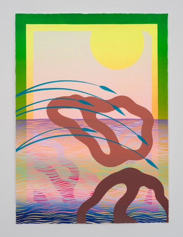 Print Second Beach Monoprint 2 by SAM FRIEDMAN ArtAndToys