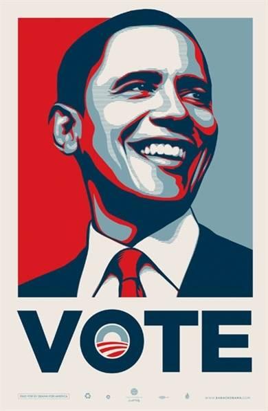 Print VOTE OBAMA by SHEPARD FAIR ArtAndToys