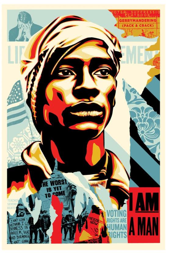 Print VOTING RIGHTS ARE HUMAN RIGHTS by SHEPARD FAIREY alias OBEY ArtAndToys