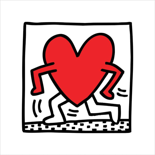 Print heart by  keith Haring ArtAndToys