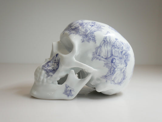 SKULL TJ BLUE BY NooN ArtAndToys