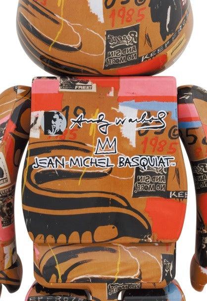 Sculpture 1000% Bearbrick  Andy Warhol x Jean-Michel Basquiat (V2 ArtAndToys