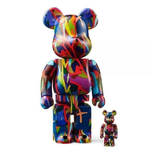 Sculpture 400+100% Bearbrick KAWS TENSION ArtAndToys