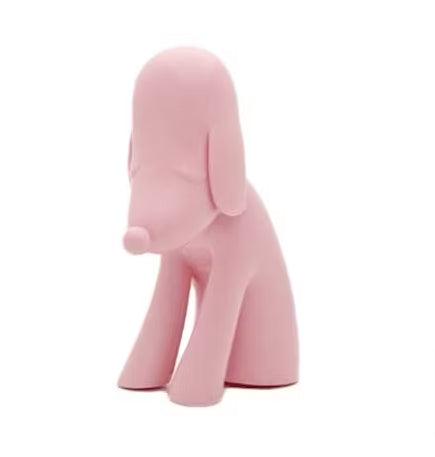 Sculpture Aomori Dog Savings Box Pink by NARA ArtAndToys