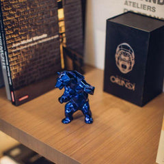 Sculpture Bear Spirit Blue Edition by Richard Orlinski ArtAndToys