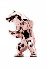 Sculpture Bear Spirit GOLD PINK Edition by Richard Orlinski ArtAndToys
