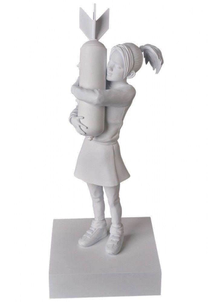 Sculpture Bomb Hugger White by BANKSY ArtAndToys