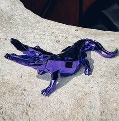 Sculpture CROCO Spirit Purple Edition by Richard Orlinski ArtAndToys