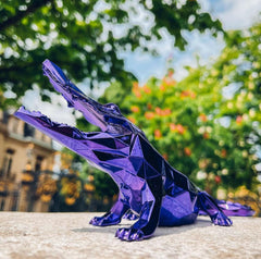Sculpture CROCO Spirit Purple Edition by Richard Orlinski ArtAndToys