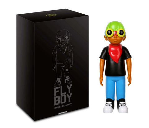 Sculpture FLYBOY BLACK TEE by Hebru Brantley ArtAndToys