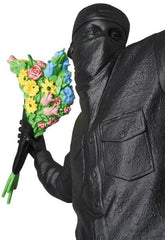 Sculpture Flower Bomber gesso black by BANKSY ArtAndToys