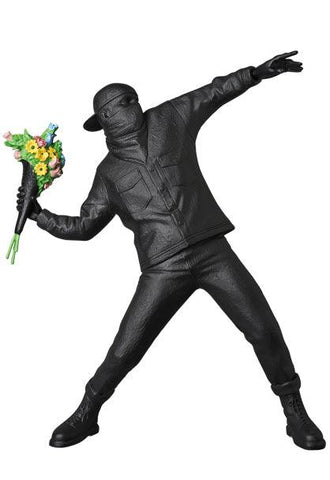 Sculpture Flower Bomber gesso black by BANKSY ArtAndToys