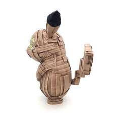 Sculpture Gotta Catch All Your Data Figure Brown by  Laurence Vallieres ArtAndToys