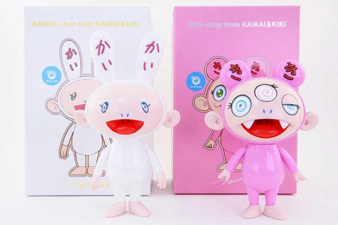 Sculpture KAIKAI KIKI SET BLUE EYES by TAKASHI MURAKAMI ArtAndToys