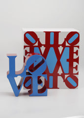 Sculpture Love Red & Blue by Robert Indiana ArtAndToys