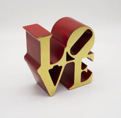 Sculpture Love Red Gold by Robert Indiana ArtAndToys