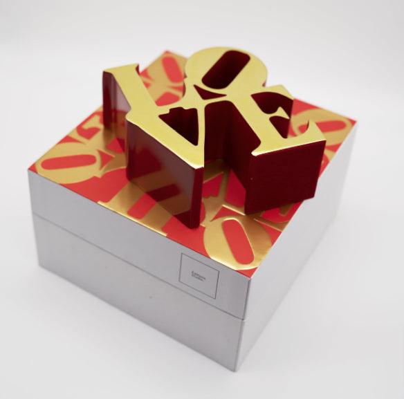 Sculpture Love Red Gold by Robert Indiana ArtAndToys