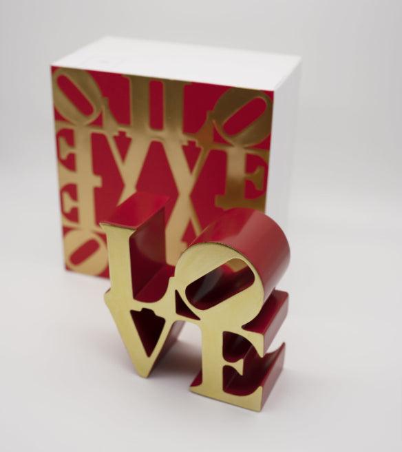 Sculpture Love Red Gold by Robert Indiana ArtAndToys